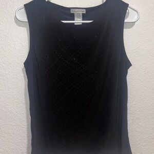 Bleeker & McDougal Elegant Black Sleeveless Tank Top